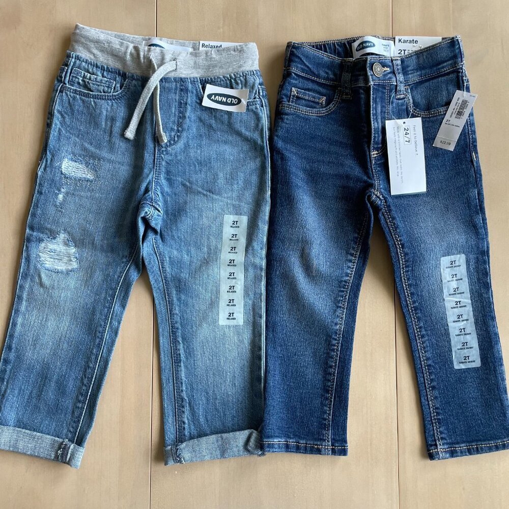 NEW Bundle of Old Navy Toddler Denim‎ Jeans - Size 2T - Picture 2 of 11